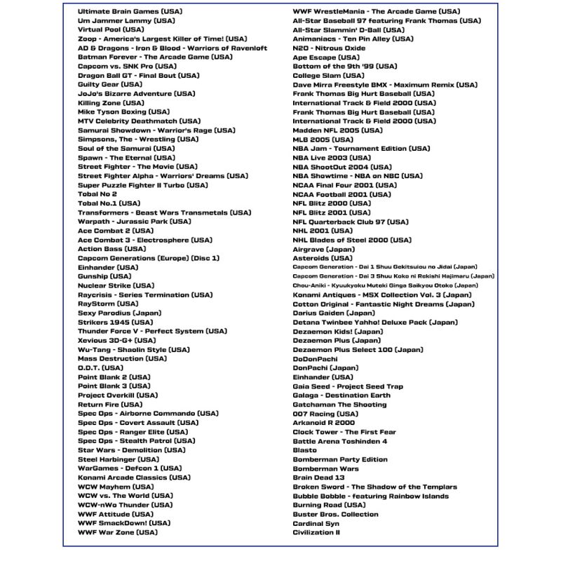 True Blue Mini Crackhead Pack PS ONE MINI 32G 64G Plug and Play nostalgi til PlayStation Classic