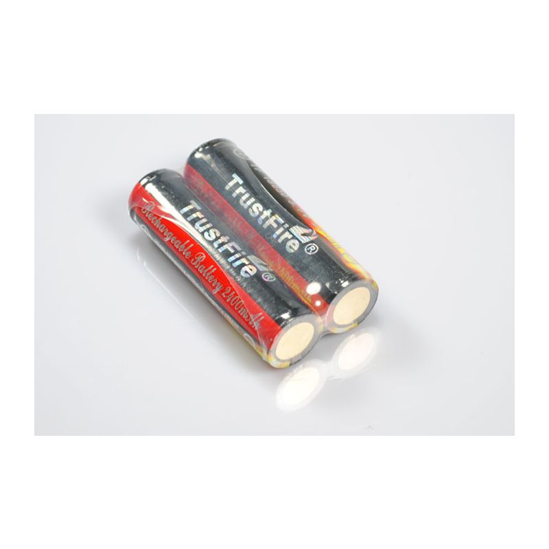 TrustFire 18650 beskyttet batteri 2400mAh genopladelig Li-Ion lang levetid til lommelygter høj kapacitet 3.7V