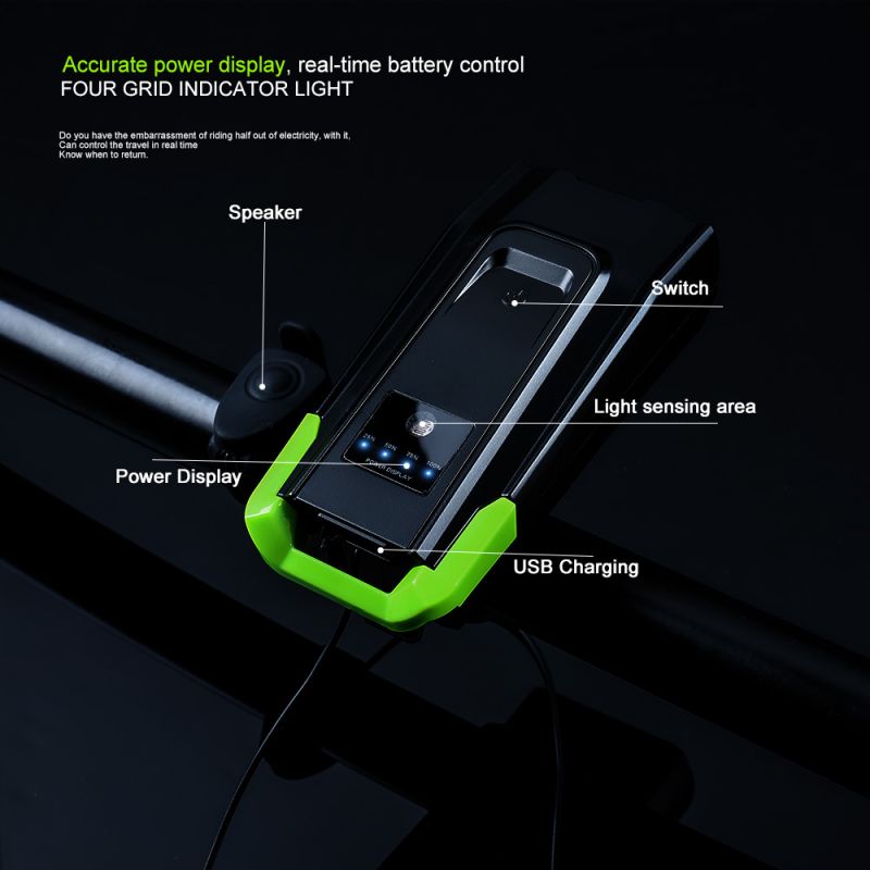 Cykellamper 2x T6 2400 lumens USB genopladelig frontlygte til cykelsikkerhed intelligent tilstand effektiv belysning