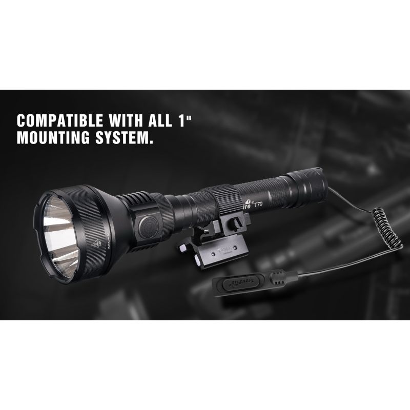 TrustFire T70 Kit 2300 lumen LED lommelygte 1000 meter rækkevidde ideel til camping og udendørs eventyr
