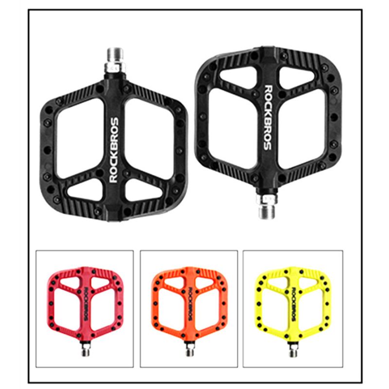 ROCKBROS ultralet cykelpedaler til MTB BMX landevejscykler nylon forseglede lejer holdbar skridsikker stabilitet
