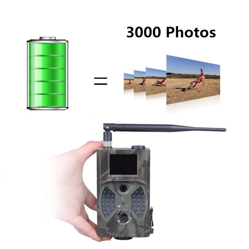 Oplev HC-300M 12MP 1080P natvision jagtkamera højopløsningsbilleder med infrarød bevægelsesdetektion og TF-kort