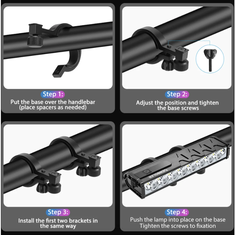 Oplev NITEBEAM cykellygte ultrakraftig 10000 lumen til MTB landevejscykling med USB opladning vandtæt design