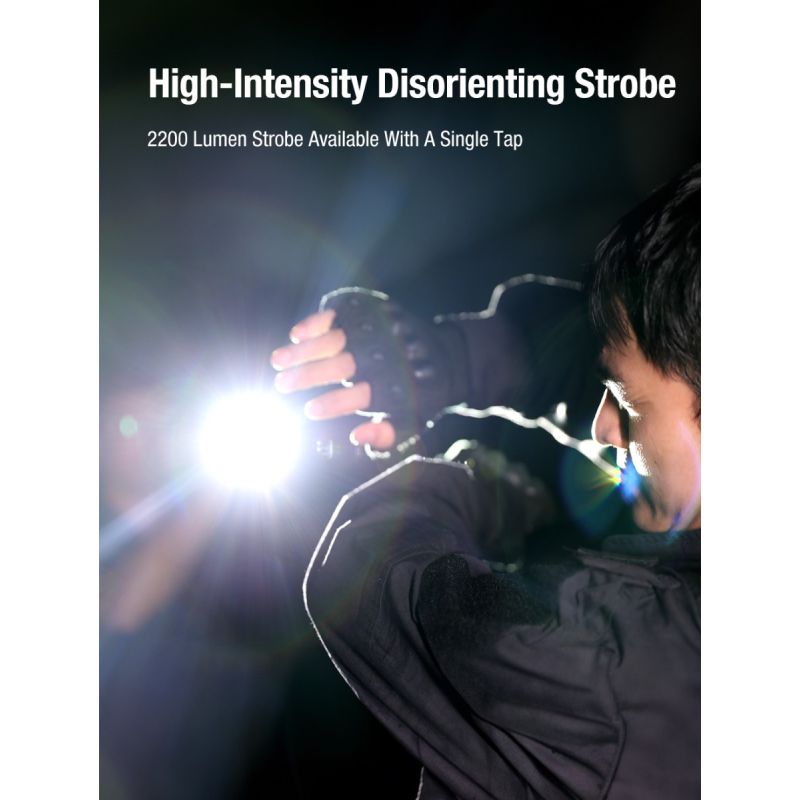 Klarus X1 EDC Taktisk Lommelygte 4200LM Ultra-tynd, Luminus SST-70 LED Udendørs Nødlygte