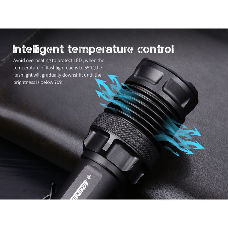 JETBEAM M37 PRO Taktisk Lommelygte 3700 Lumen | Højtydende & Vandtæt Politi-/Militær EDC Lygte