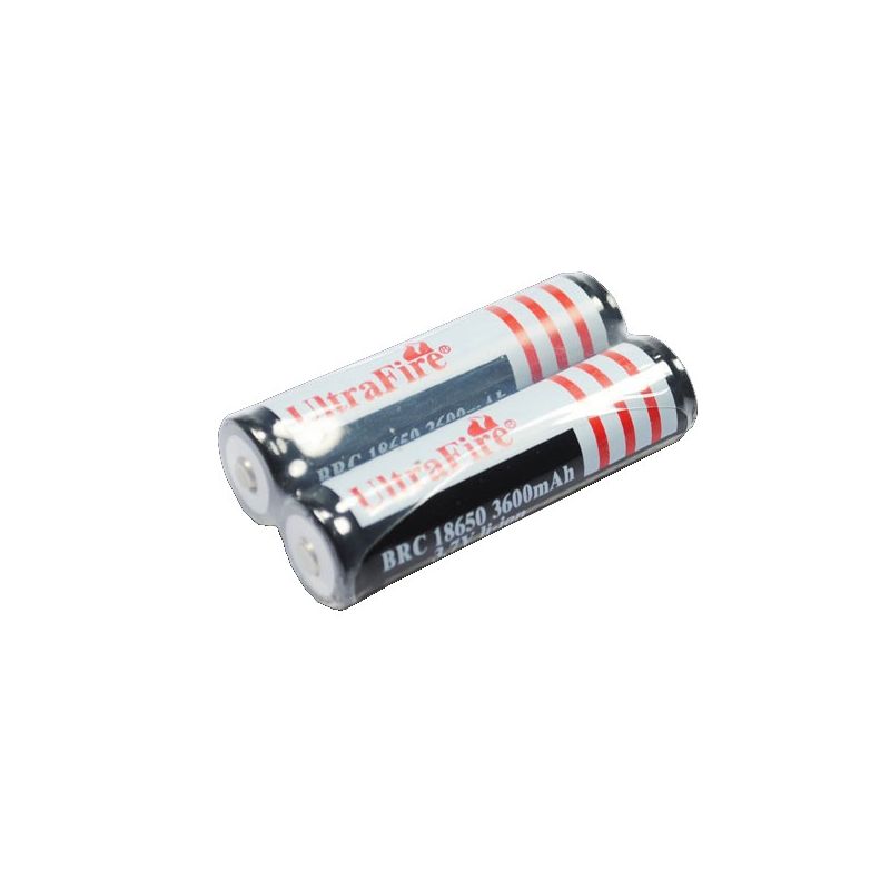 UltraFire 3.7V 18650 genopladelige batterier høj kapacitet 3600mAh til elektroniske enheder og udendørs udstyr