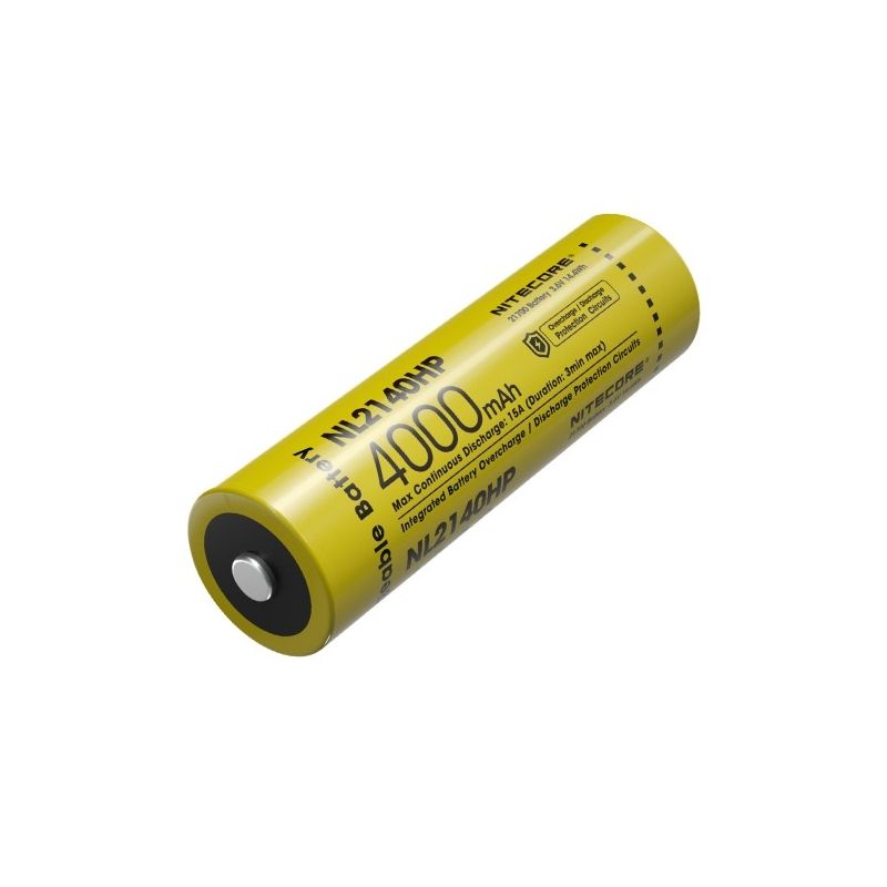 NITECORE NL2140HP 21700 Li-ion batteri 4000mAh 3.6V til høj-dræn enheder LED lommelygter og digitalkameraer