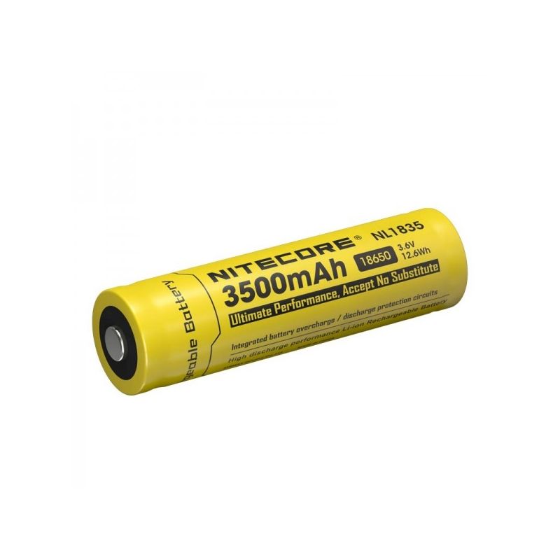 Nyt Nitecore 18650 NL1835 3500mAh Li-ion batteri med høj kapacitet og pålidelig ydeevne til udendørs udstyr