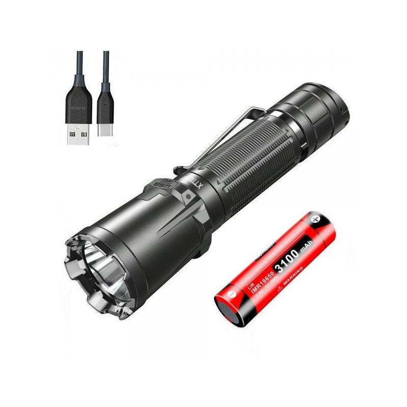 Klarus XT11GT PRO V2.0 3300 lumen Luminus SST-70 USB-C genopladelig vandtæt udendørs lommelygte