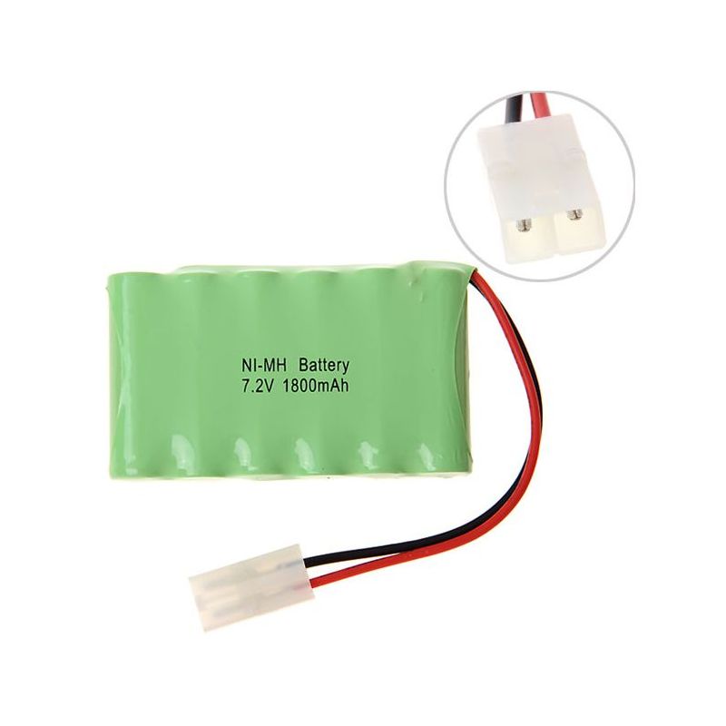 Ni-MH 6 AA 7,2V 1800mAh genopladeligt batteri