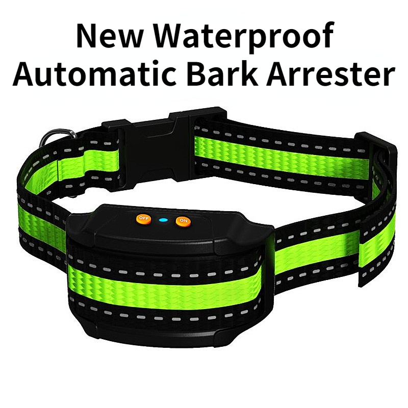 Intelligent kæledyrshund anti-gøenhed USB elektrisk halsbånd vandtæt genopladelig til vibrationstræning