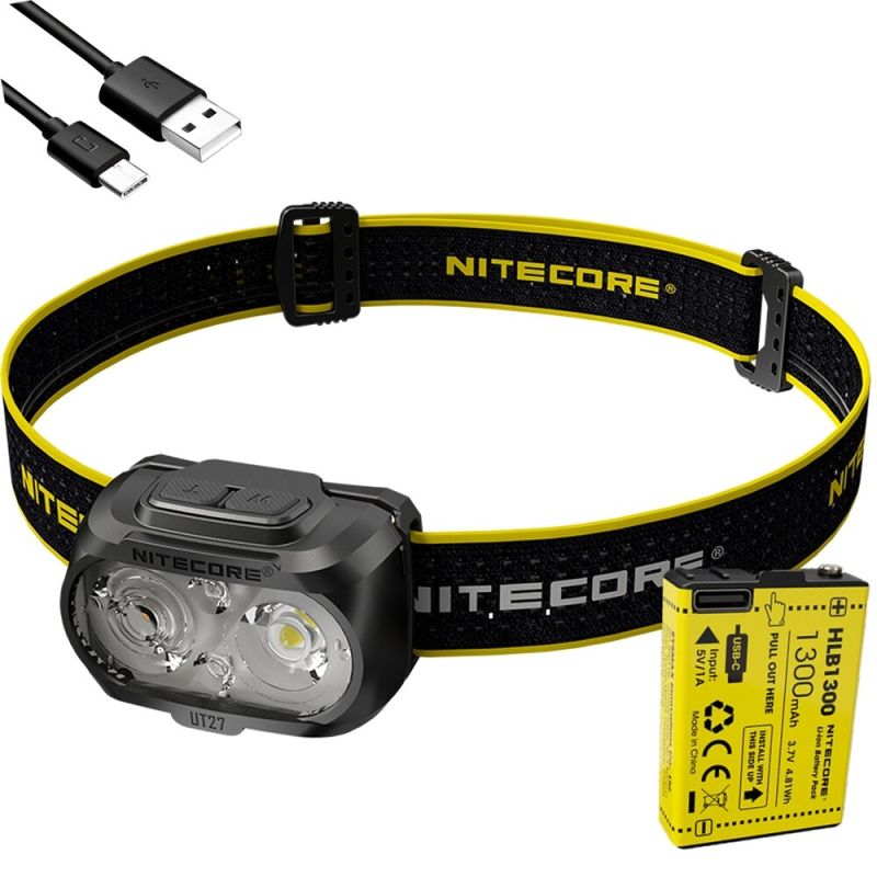 Nitecore UT27 LED forlygte 2 x XP-G3 S3 520 lumen kraftig belysning natteventyr robust design udendørsudstyr
