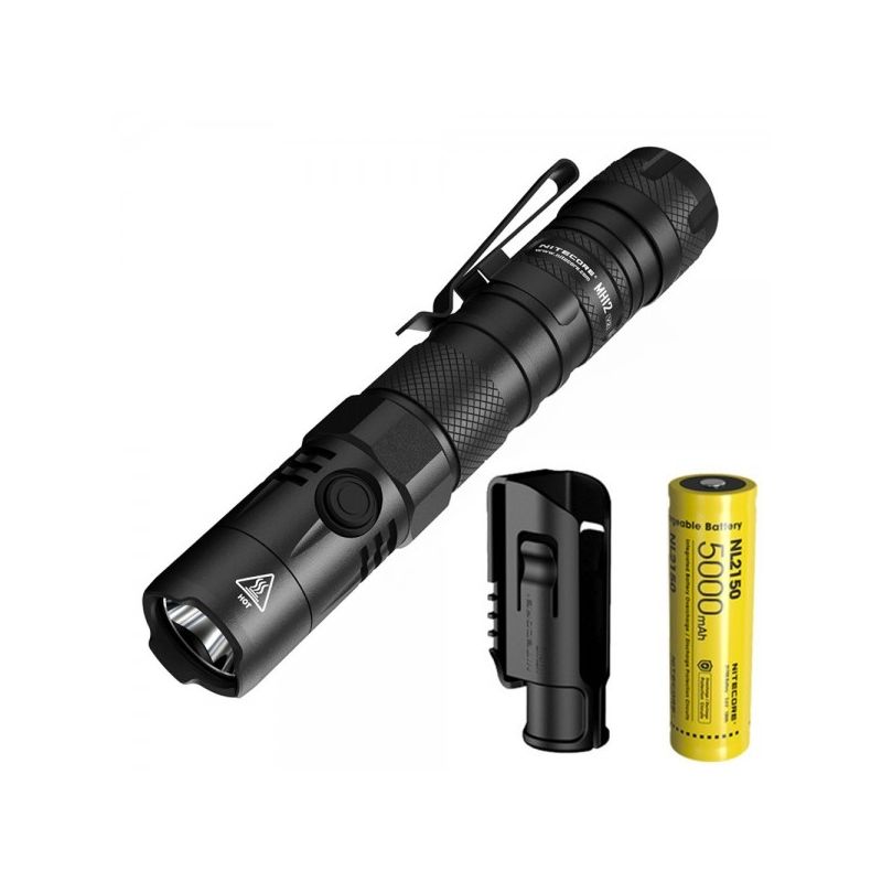 Nitecore MH12 V2 XP-L2 V6 LED lommelygte 1200 lumen perfekt til udendørs eventyr med alsidige strømmuligheder