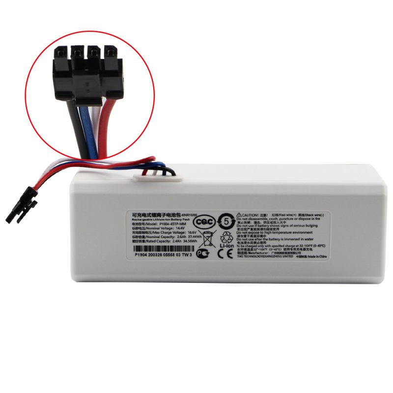 Originalt robotbatteri 1C P1904-4S1P-MM til Xiaomi Mijia Mi Fejemoppe 100% autentisk med høj kapacitet