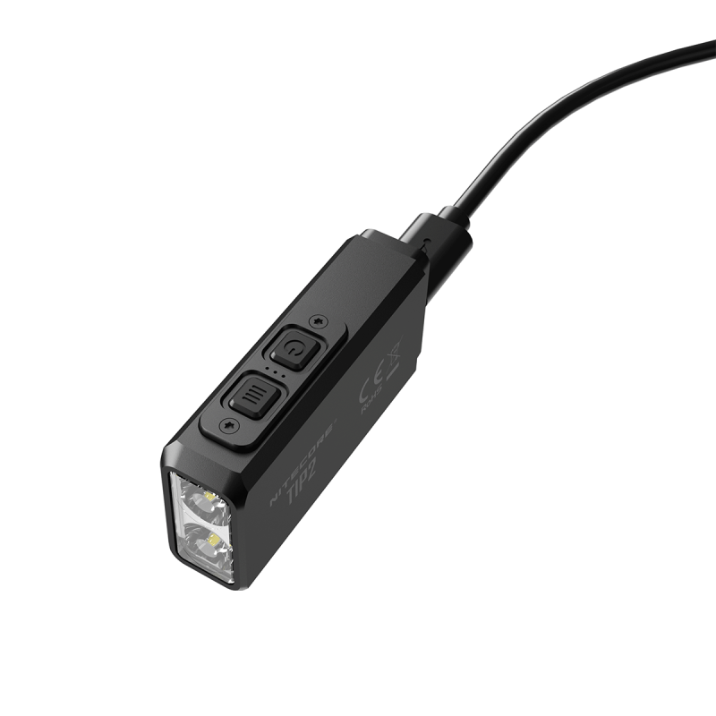 Oplev NITECORE TIP2 USB genopladelig 720 lumen nøglering lommelygte kompakt design til hverdagsbrug og camping