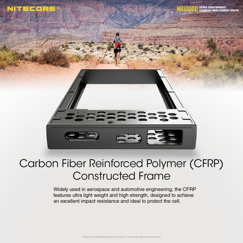 NITECORE NB10000 10000mAh letvægts powerbank QC Dual Port USB USB-C kompakt hurtig opladning smartphone tilbehør