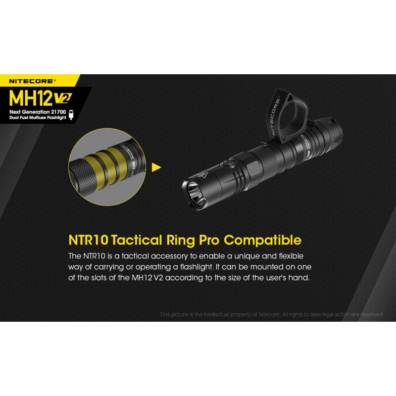 Nitecore MH12 V2 XP-L2 V6 LED lommelygte 1200 lumen perfekt til udendørs eventyr med alsidige strømmuligheder