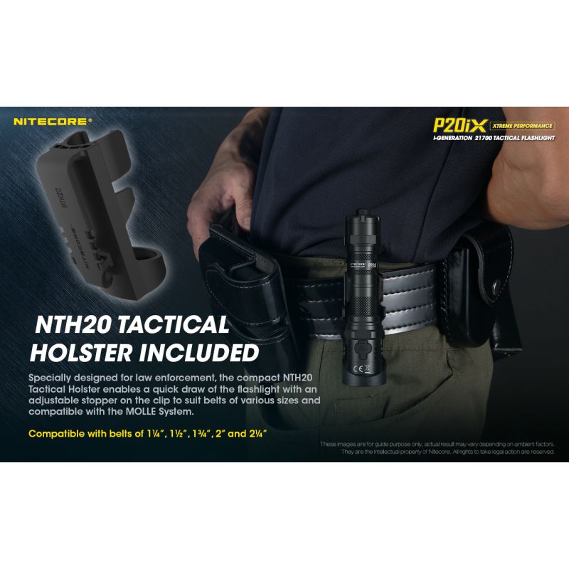 Nitecore P20IX outdoor lommelygte med 4000 lumen stærk belysning USB-C genopladelig til camping og nødbrug