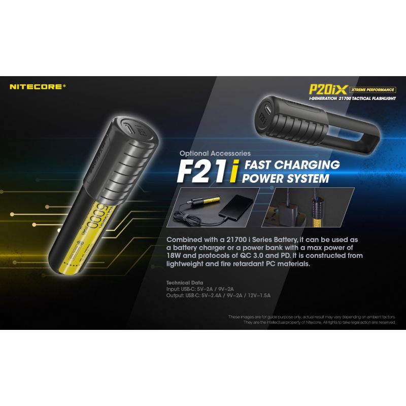 Nitecore P20IX outdoor lommelygte med 4000 lumen stærk belysning USB-C genopladelig til camping og nødbrug