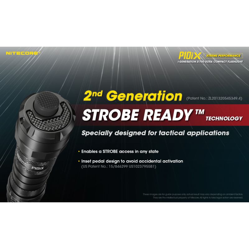Nitecore P10iX stærk LED lommelygte 4000 lumen fleksibel batterivalg perfekt til udendørs og militær brug