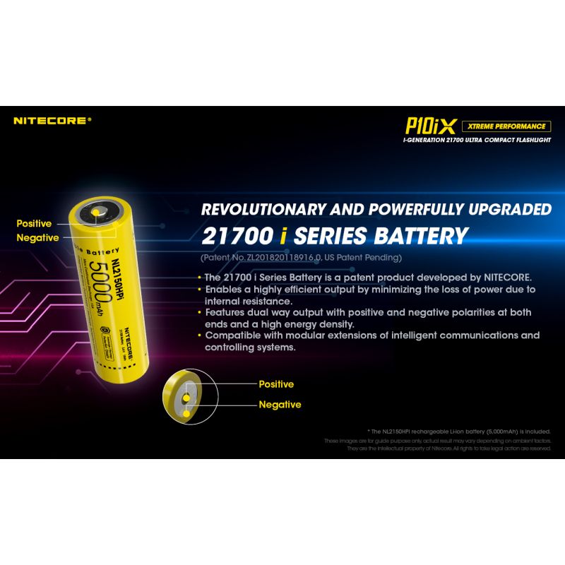 Nitecore P10iX stærk LED lommelygte 4000 lumen fleksibel batterivalg perfekt til udendørs og militær brug