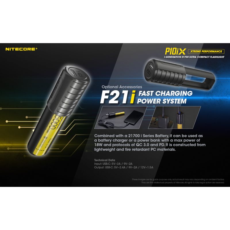 Nitecore P10iX stærk LED lommelygte 4000 lumen fleksibel batterivalg perfekt til udendørs og militær brug