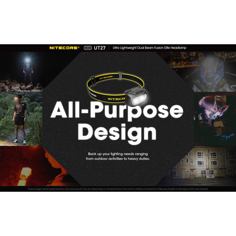 Nitecore UT27 LED forlygte 2 x XP-G3 S3 520 lumen kraftig belysning natteventyr robust design udendørsudstyr
