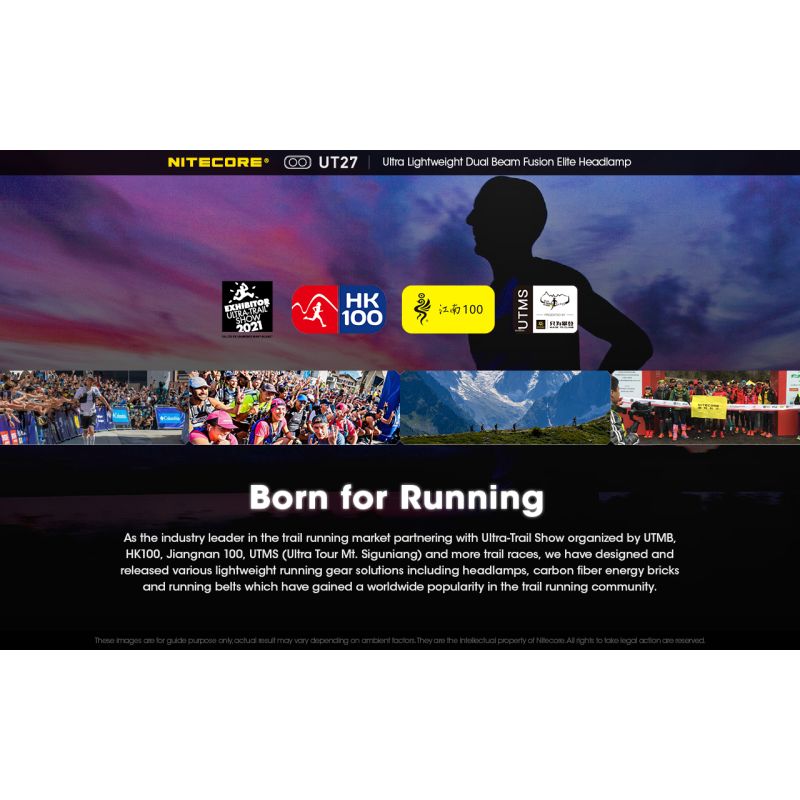 Nitecore UT27 LED forlygte 2 x XP-G3 S3 520 lumen kraftig belysning natteventyr robust design udendørsudstyr