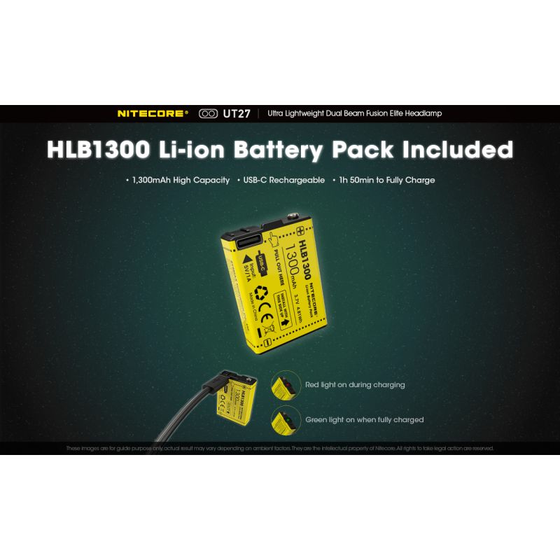 Nitecore UT27 LED forlygte 2 x XP-G3 S3 520 lumen kraftig belysning natteventyr robust design udendørsudstyr