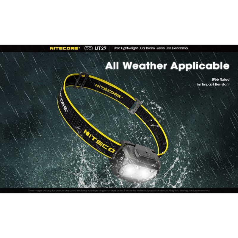 Nitecore UT27 LED forlygte 2 x XP-G3 S3 520 lumen kraftig belysning natteventyr robust design udendørsudstyr