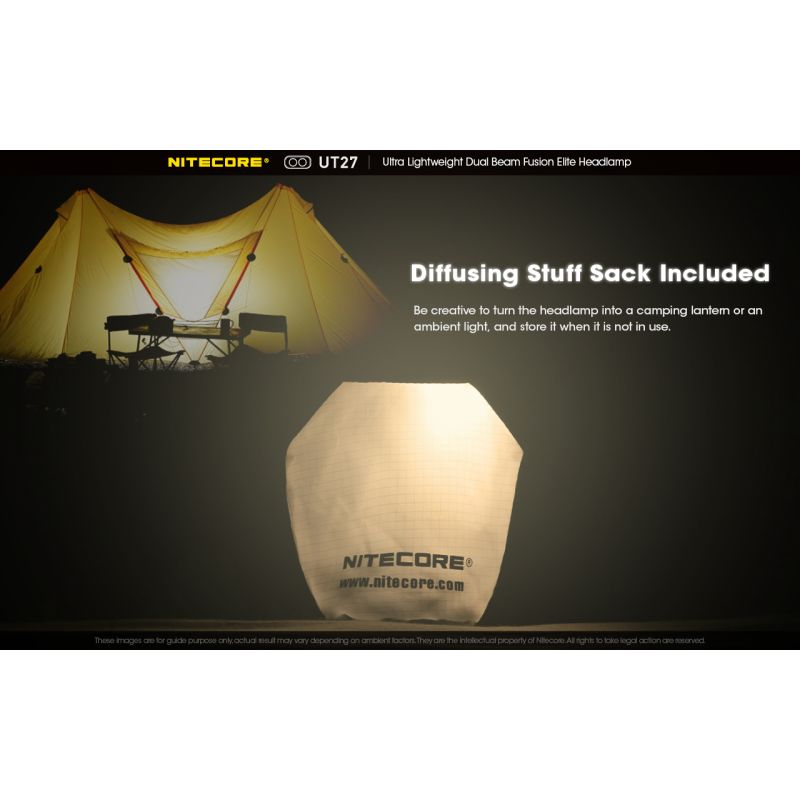 Nitecore UT27 LED forlygte 2 x XP-G3 S3 520 lumen kraftig belysning natteventyr robust design udendørsudstyr