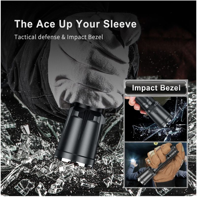 Klarus XT11GT PRO V2.0 3300 lumen Luminus SST-70 USB-C genopladelig vandtæt udendørs lommelygte