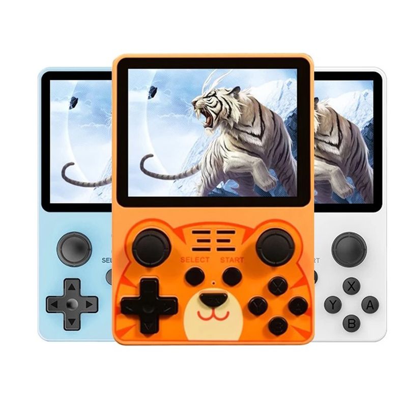 POWKIDDY RGB20S håndholdt spilkonsol med 3,5 tommer 4:3 IPS HD-skærm retro gaming perfekt gave til børn