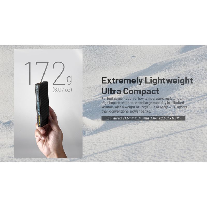 Nitecore Summit 10000 Powerbank: Ekstrem kulde -40°C mobil oplader med varmefunktion & QC/PD USB-C letvægts IPX5