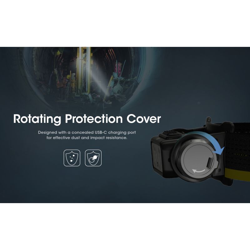 Nitecore NU50 kraftig 1400 lumen genopladelig LED-forlygte til vandreture og søgning med lang batteritid