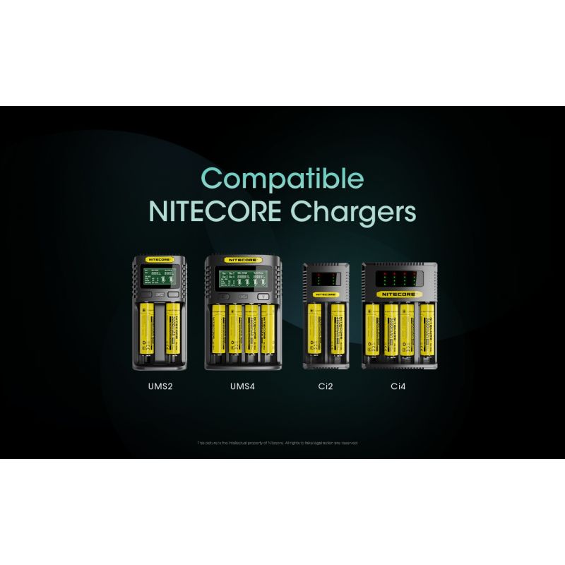 Nitecore 18650 NL1836 3600mAh Li-ion genopladeligt batteri | Smart beskyttelse til lommelygte
