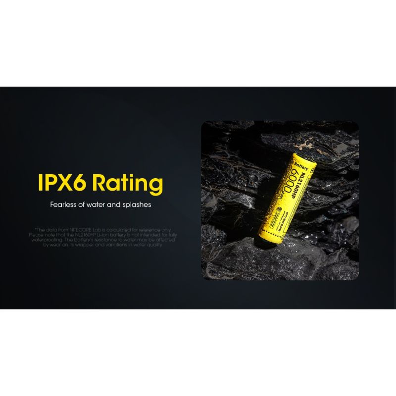 Oplev NITECORE NL2160HP 6000mAh 3.6V kompakt 21700 USB-C Li-ion batteri til elektronik og camping