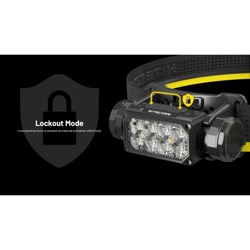 NITECORE HC65 UHE forlygte 2000 lumen letvægtsdesign USB-C genopladelig ideel til camping og vandreture
