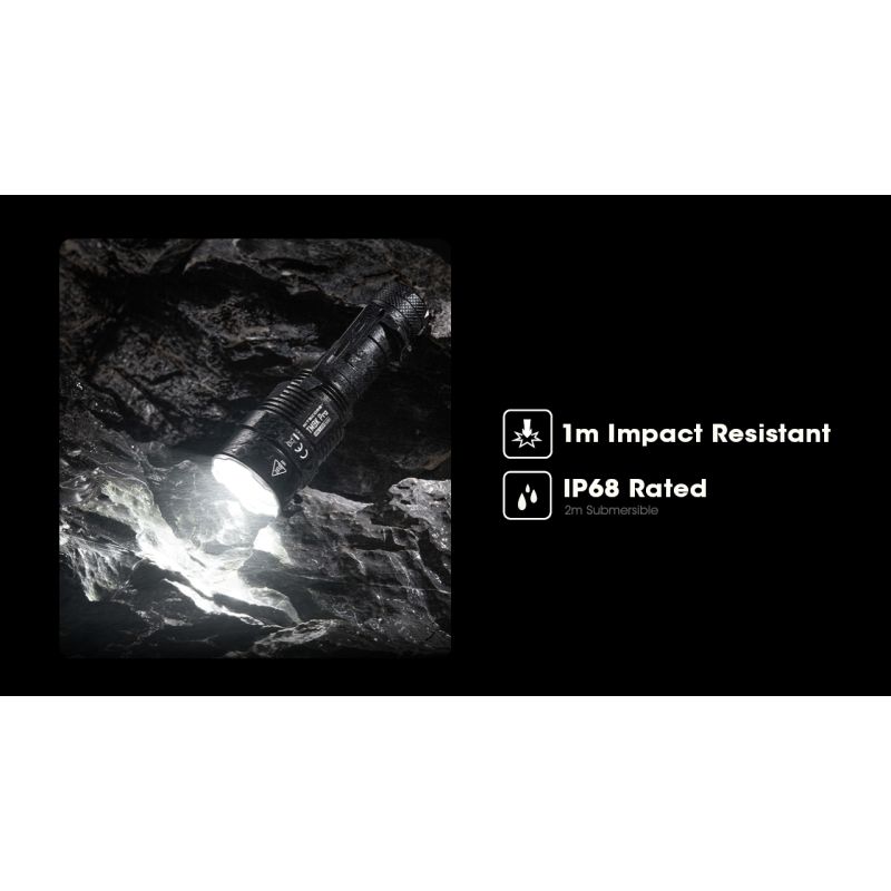 Nitecore TM9K PRO 9900 Lumen kraftig genopladelig USB-C lygte til eftersøgning og redning robust konstruktion