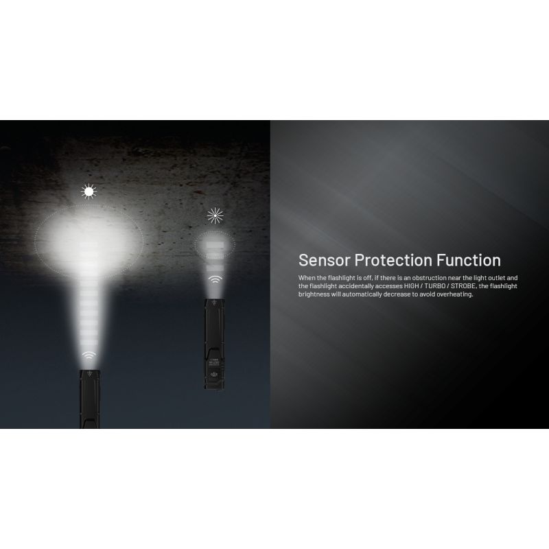 NITECORE EDC27 UHi genopladelig lommelygte 3100 lumen USB-C letvægts og kraftfuld til udendørs eventyr