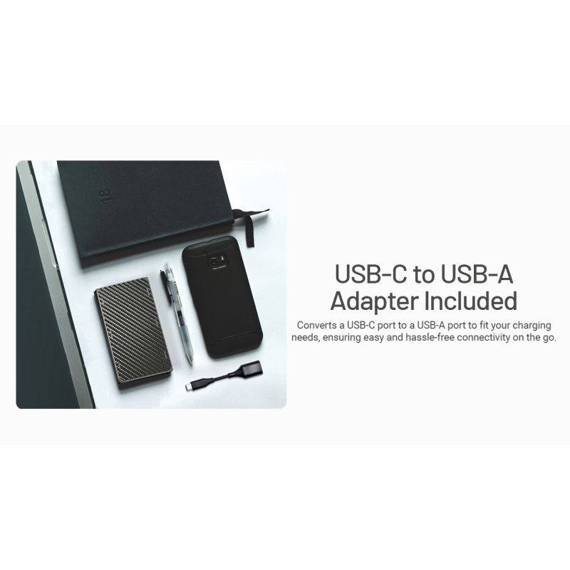 Nitecore NB20000 Gen3 QC bærbar oplader 20000mAh letvægt kompakt høj kapacitet dobbelte USB-C porte rejseledsager