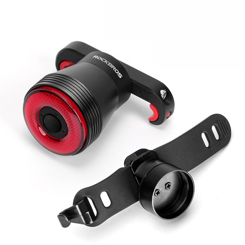 ROCKBROS Q5 cykelsmart lys cykelsikkerhed LED cykelbaglygte IPx6 vandtæt auto bremsesensor lys