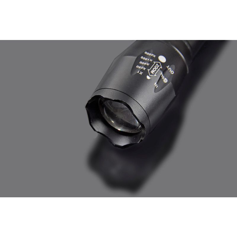 Ultrafire A100 LED lommelygte justerbar stråle 1800 lumen holdbar til camping og hjemmebrug alsidig belysning