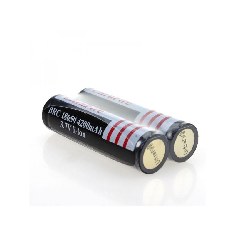 UltraFire BRC 4200mAh 3.7V 18650 Li-ion batteri genopladelig lommelygte elektronik lang levetid strømkilde