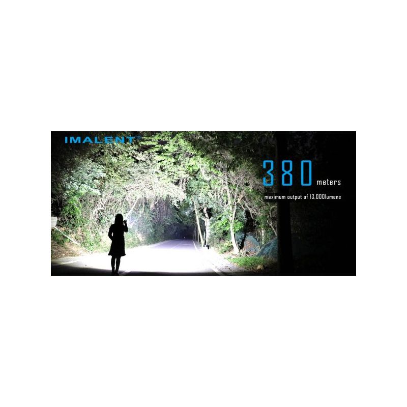 IMALENT MS03 XHP70 EDC lommelygte 13000 lumen 324 meter lysstråle kompakt og genopladelig udendørs lommelygte