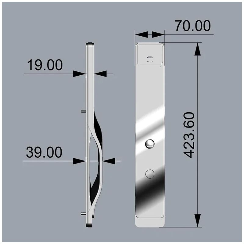 Tuya Wifi Smart Dørlås med 3D ansigtsgenkendelse intelligent fingeraftryk og indbygget kamera for smart hjem