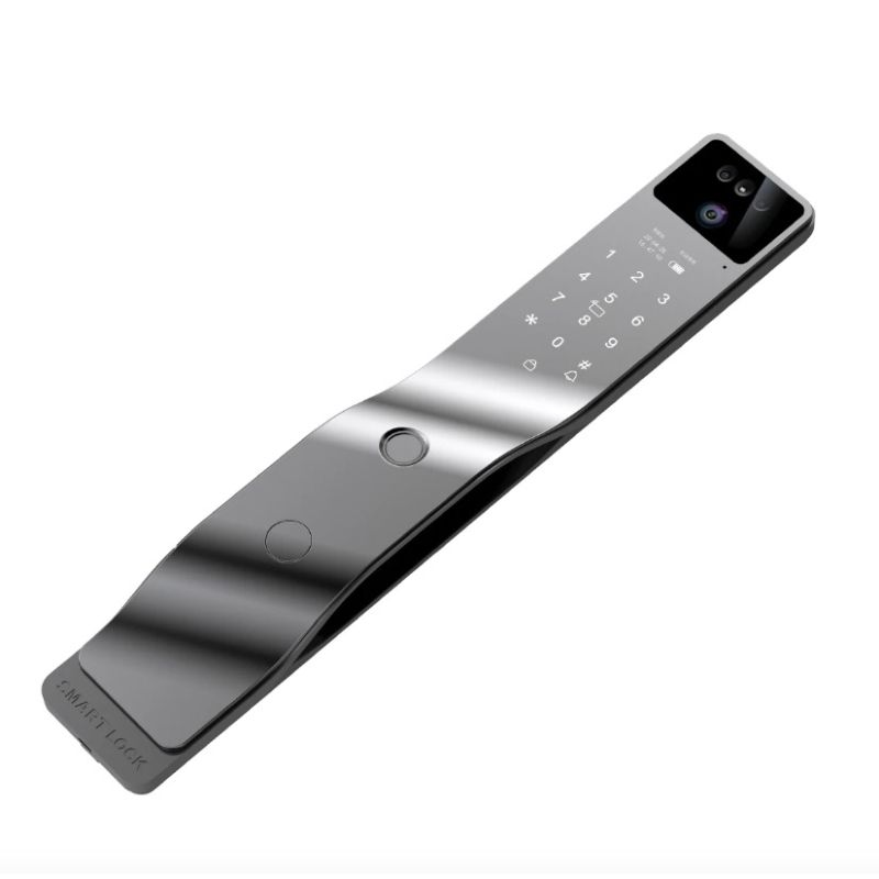 Tuya Wifi Smart Dørlås med 3D ansigtsgenkendelse intelligent fingeraftryk og indbygget kamera for smart hjem