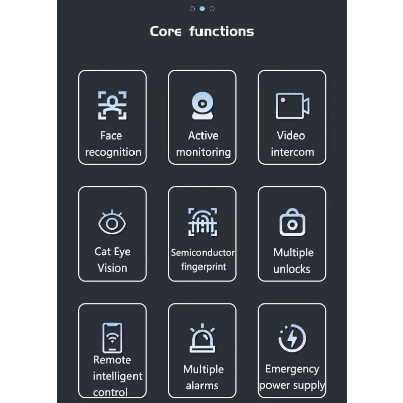Tuya Wifi Smart Dørlås med 3D ansigtsgenkendelse intelligent fingeraftryk og indbygget kamera for smart hjem