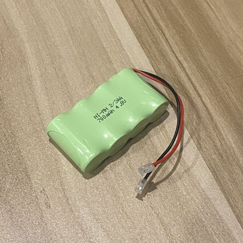 Bæredygtig 4,8V 2/3 AA 700mAh Ni-MH genopladeligt batteri Langvarig energi og stabil ydelse miljøvenlig løsning