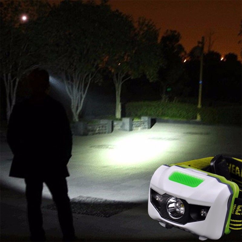 Nye 4 modes LED forlygte til udendørs eventyr komfortabel pasform og justerbare stropper gør-det-selv projekter